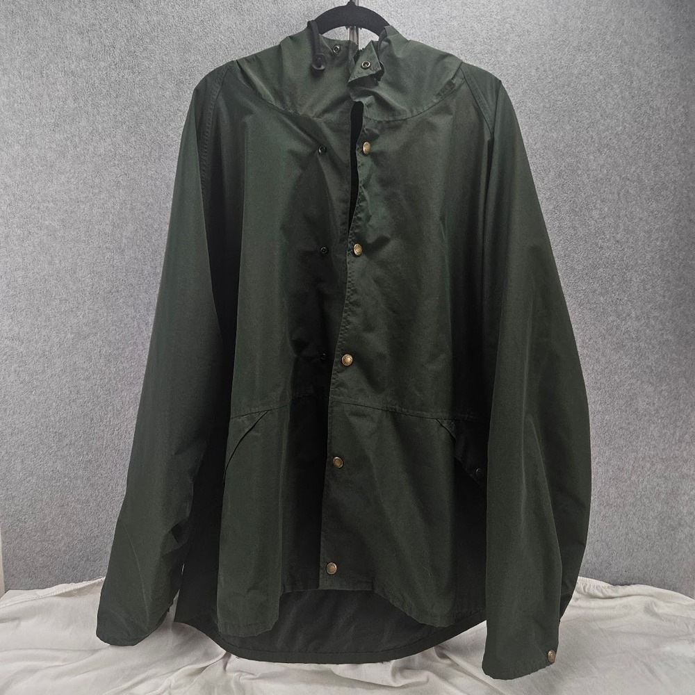 CABELA'S GORE TEX | VTG Green Hooded Rain Jacket 3XL Waterproof Outdoor USA Made